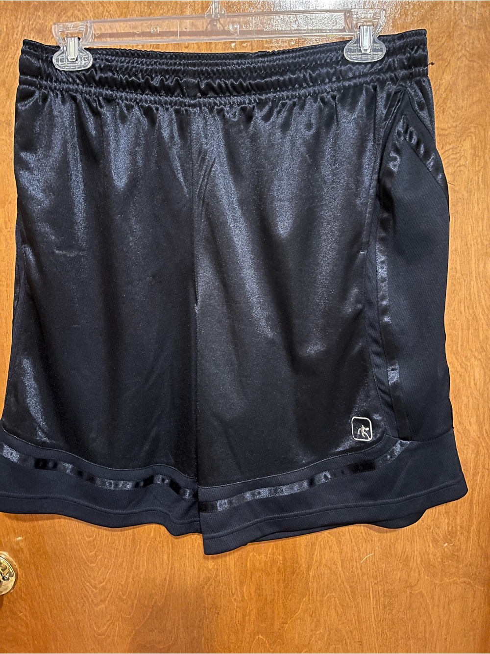 And1 Black Men’s Athletic Shorts with Satin Trim